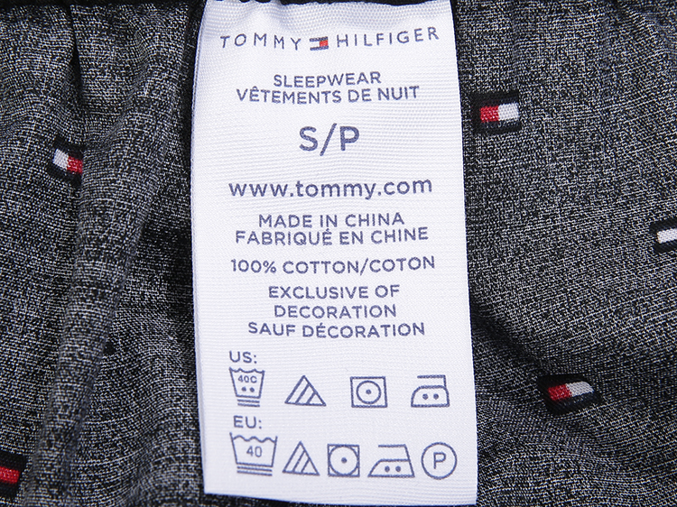 纽约大宝 tommy hilfiger 秋季男士中腰松紧系带星点休闲家居长裤