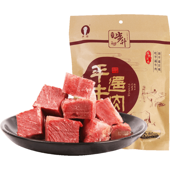 山西步升平遥牛肉大块装400g 冷吃牛肉即食牛肉熟食真空零食
