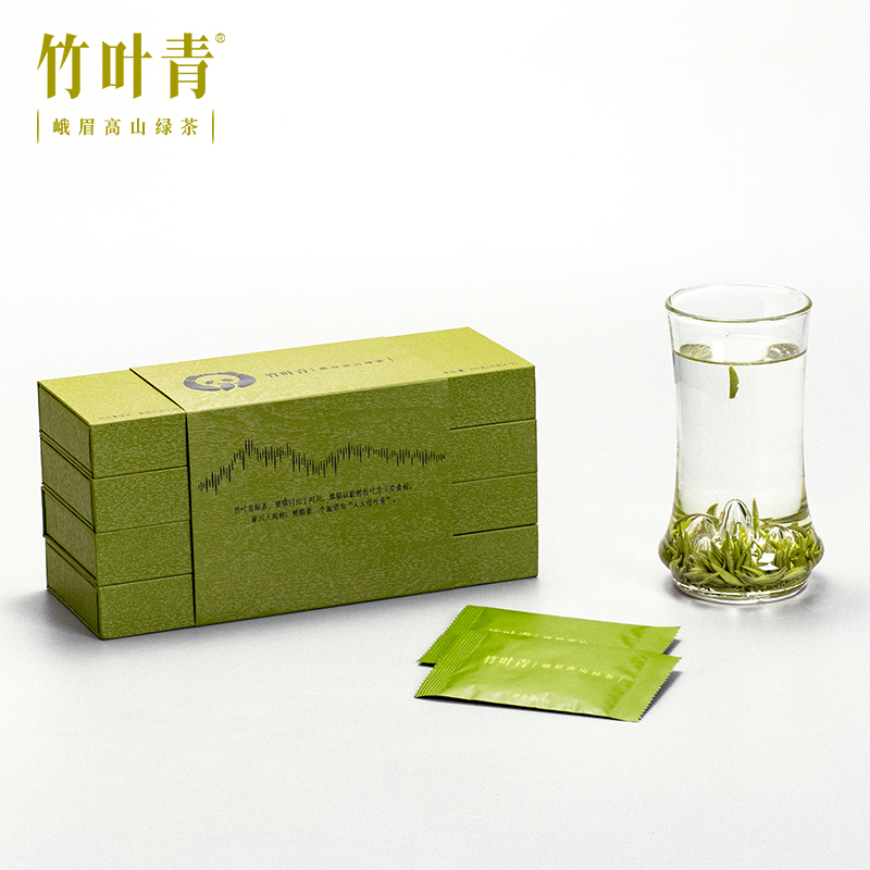 【2019春茶现货】竹叶青茶叶峨眉高山绿茶特级(品味)礼盒 80g