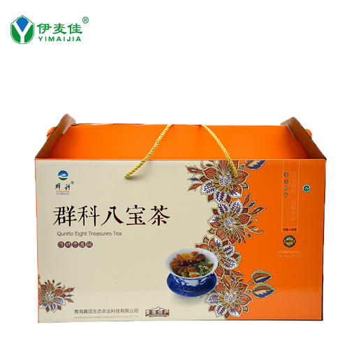 群科八宝茶礼盒装 青海特产八宝茶 三泡台 80克*24包/箱 包邮 商品图1