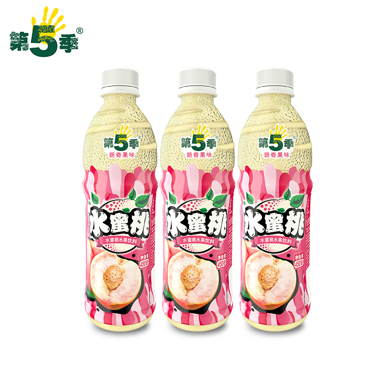 健力宝第5季水蜜桃口味水果饮料450ml*15瓶