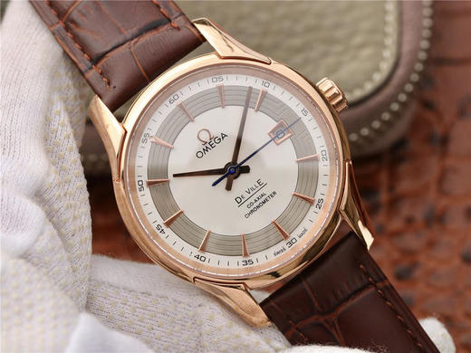 V6欧米茄碟飞系列，全自动机械机芯，男士 ，透底，精钢外壳，进口9015改Cal.8500，小牛皮表带 商品图1