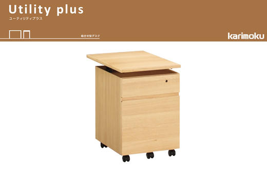 Utility Plus组合式办公桌45cm\60cm专用货车宽度41 cm SS0466 \宽 SS0476 Karimoku 商品图3