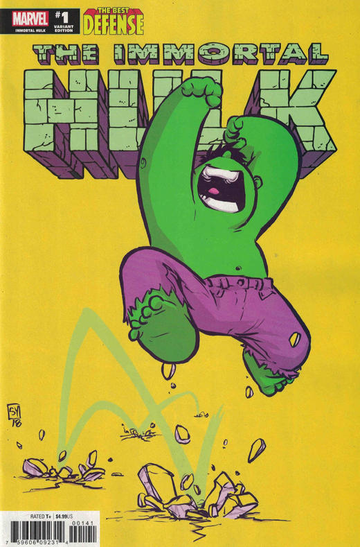 捍卫者联盟 浩克 绿巨人 斜线 Defenders Immortal Hulk（2019）变体 商品图1