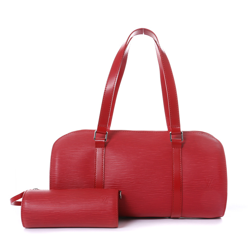 a louis vuitton 路易威登 lv papillon 红色水波纹水桶子母袋