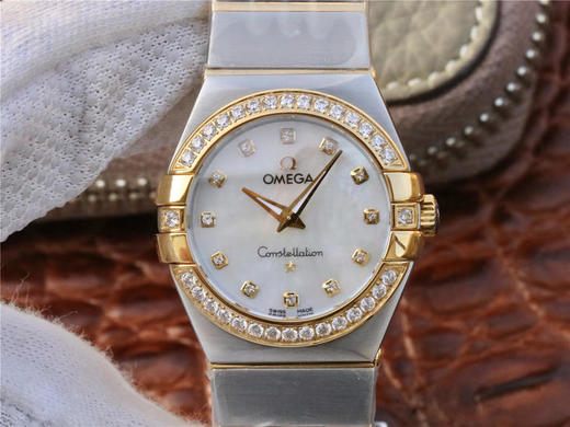 V6欧米茄星座系列，27毫米石英腕表 ，仿表史上首次搭载原版欧米茄L963.2专用机芯 选用进口SUS316精钢 钢色更加白皙 所有散件均可同原版 商品图0