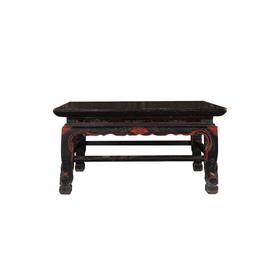 清晚期云南核桃木矮方桌茶几 QQ11090038120