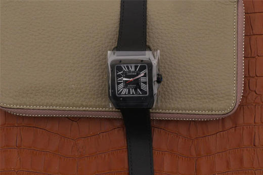 V6卡地亚山度士(桑托莫)WSSA0006 。长宽厚:51.1 x 41.3x10毫米,纯进口9015自动机械机芯 表壳材质：多重PVD精钢 表盘材质：剑形夜光精钢 商品图12