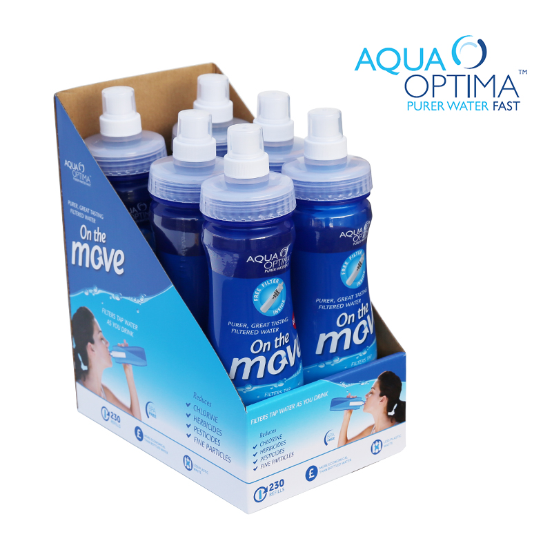 英国安芯泉aquaoptima便携滤水瓶净水瓶户外旅行装备运动水壶