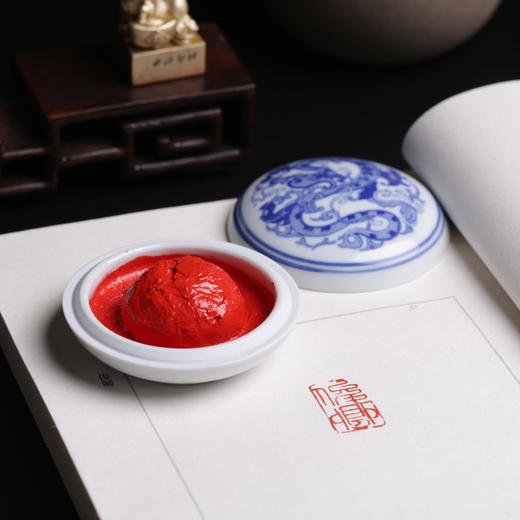 西泠光明朱砂印泥30g 商品图1