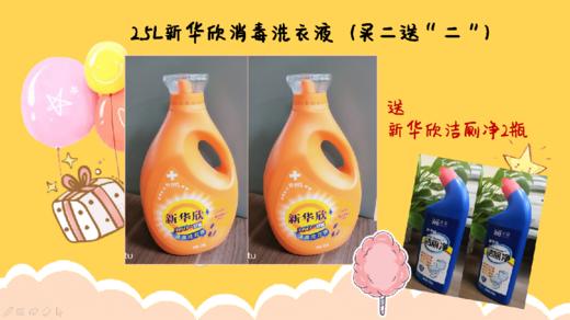 2.5L新华欣消毒洗衣液2壶，送新华欣洁厕净2瓶！ 商品图0