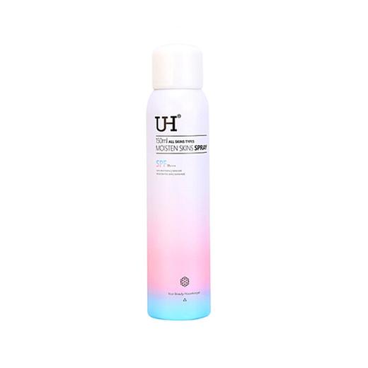 〖抖音同款〗uh防晒喷雾 150ml 网红定妆素颜水光润珠隔离补水保湿 商品图0
