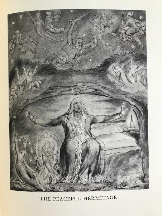 双面书威廉布莱克插图 弥尔顿《欢乐颂》《沉思颂》 配精美插图 精装16开带书匣 商品图6