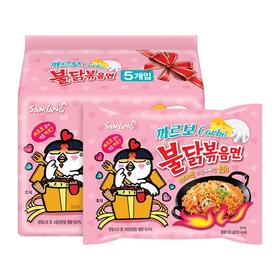 新款限量 | 三养粉色奶油火鸡面130g*5包