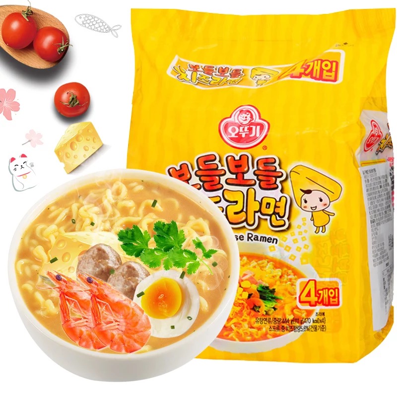 韩国进口 | 不倒翁芝士面泡面4连包