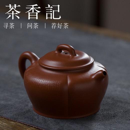 茶香记 朱泥大红袍紫砂壶鸿运  微雕 范晓丽 赵秋实  功夫茶具 宜兴紫砂壶 商品图1