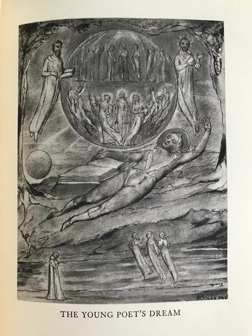 双面书威廉布莱克插图 弥尔顿《欢乐颂》《沉思颂》 配精美插图 精装16开带书匣 商品图14