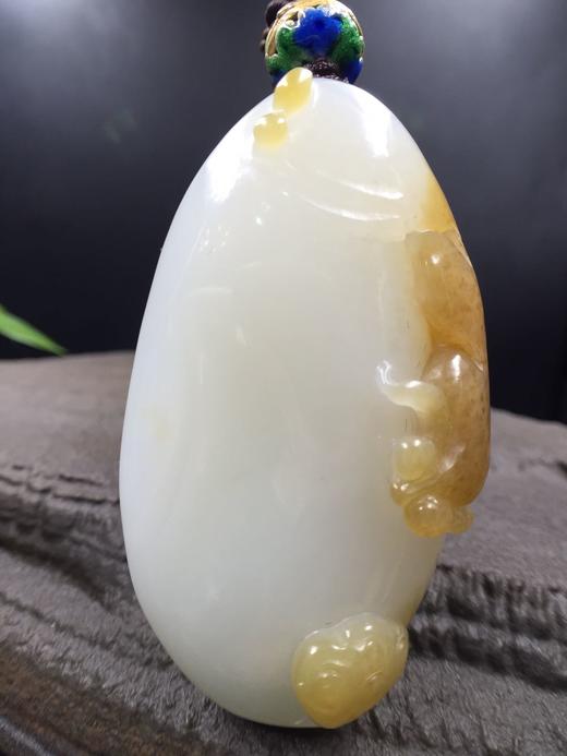 【连年有余】和田玉（羊脂玉）挂件 商品图0