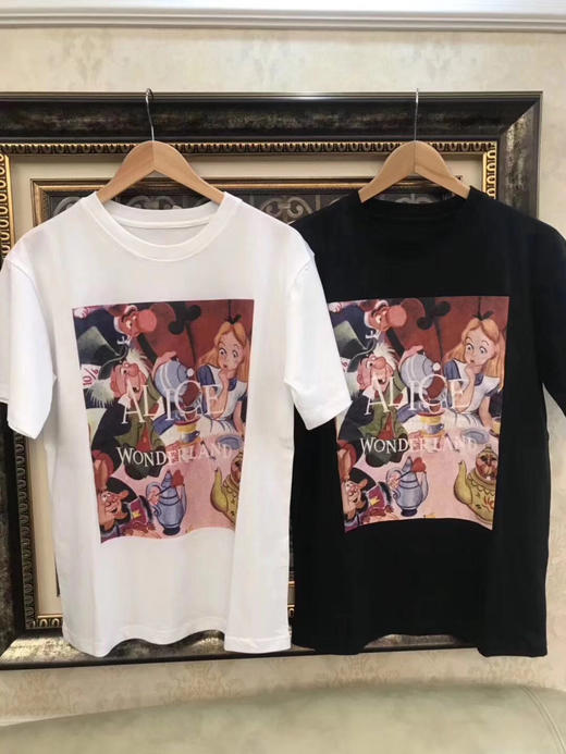 特价原价79Alice 纯棉印花短袖T恤xS号 商品图0