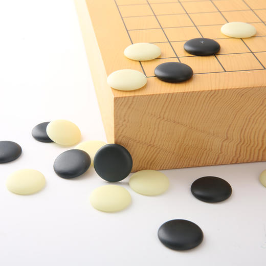 围甲套装 6CM新榧木棋盘+大叶杉棋罐+A中云子 商品图3