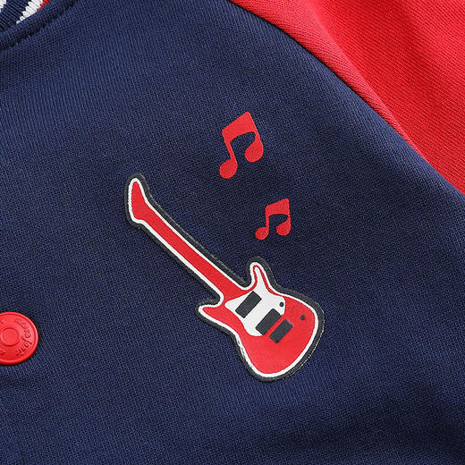 马克珍妮 男童撞色纯棉运动卫衣套装 商品图5