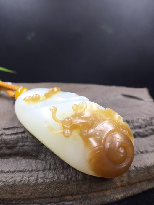 【安居乐业】和田玉（糖羊脂玉）挂件 商品图2