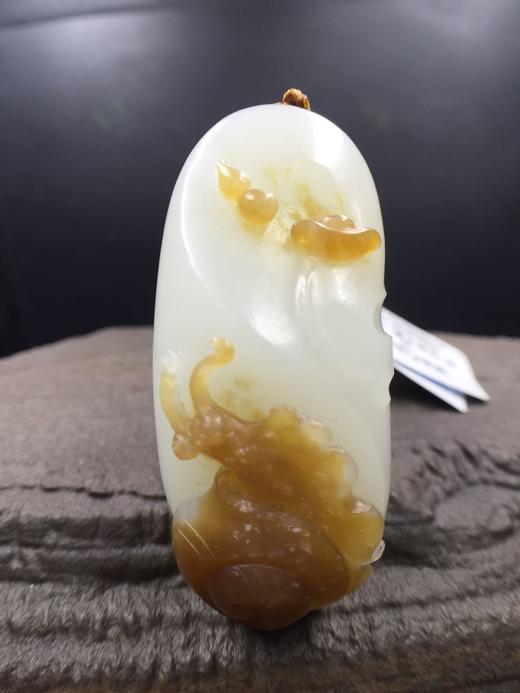 【安居乐业】和田玉（糖羊脂玉）挂件 商品图0