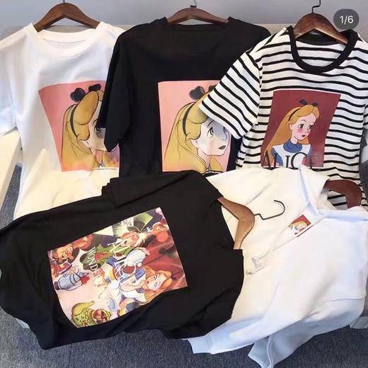 特价原价79Alice 纯棉印花短袖T恤xS号 商品图1