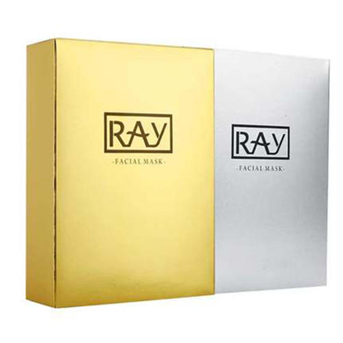 芮一泰国RAY面膜官方正品补水保湿提亮肤色金银色蚕丝面膜10片装 商品图4