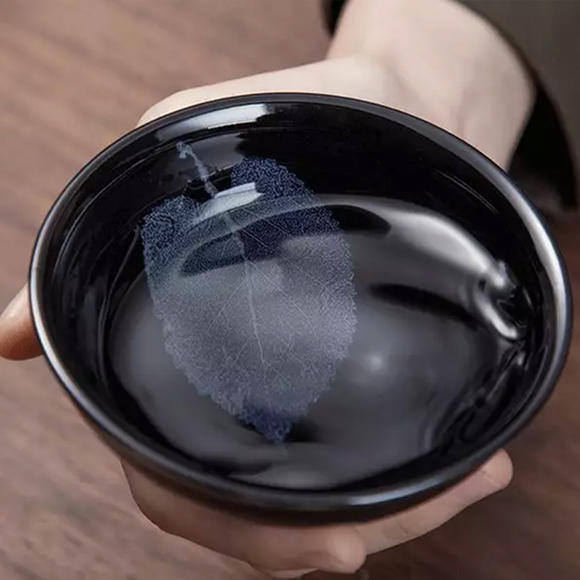 2019押窑·冰蓝木叶天目盏│千年一盏玄冰木叶,清凉自图片
