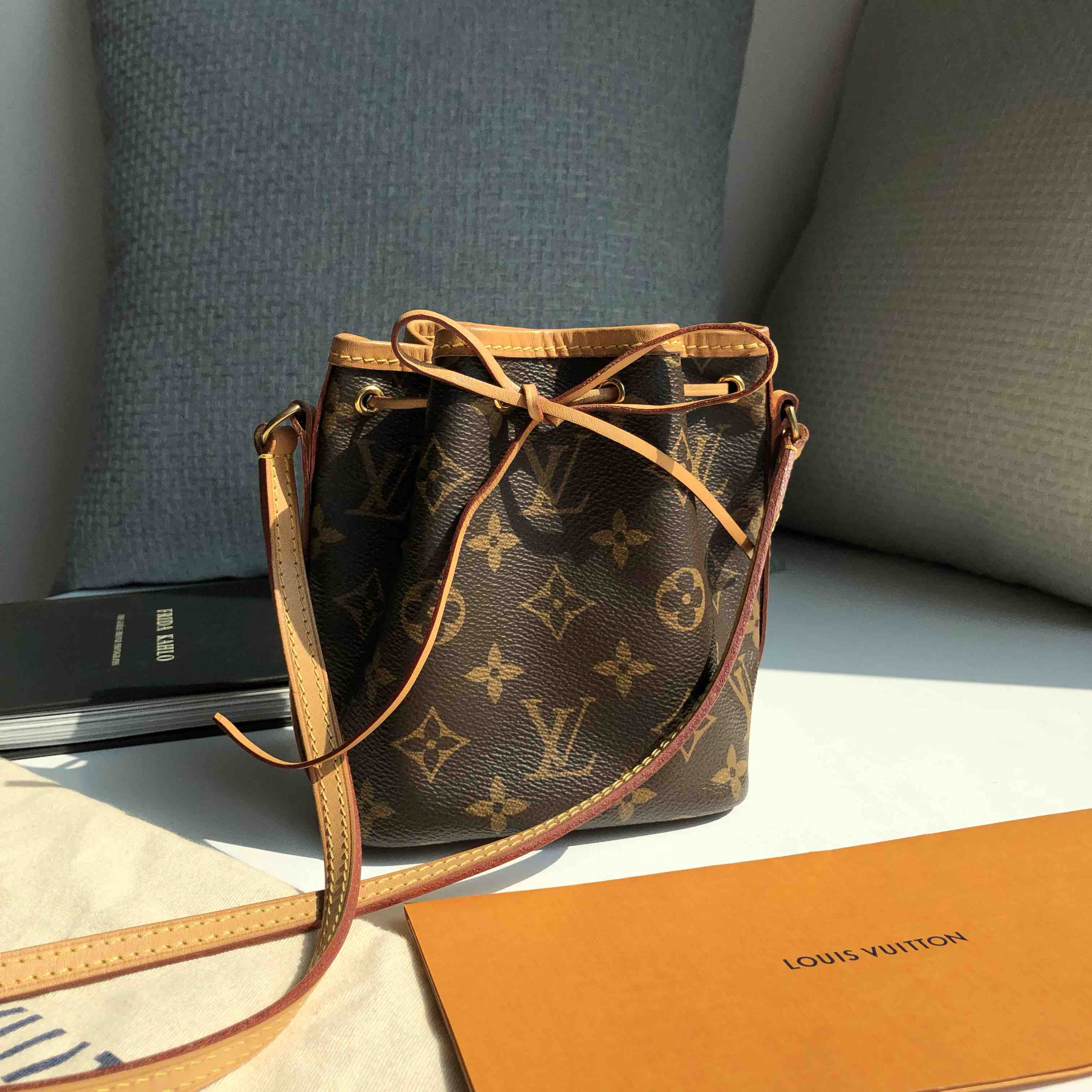 louis vuitton lv noe nano 老花 单肩斜挎