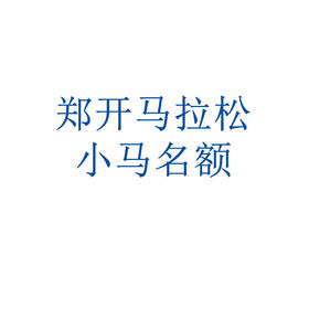 万步大挑战——中国郑开国际马拉松赛小马名额