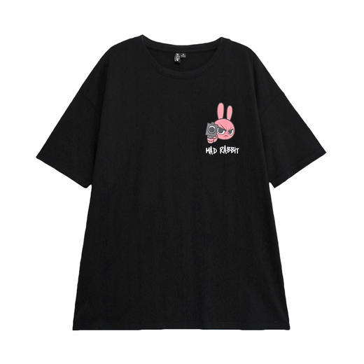 [IP联名]韩都衣舍2019夏装韩版女装宽松情侣短袖T恤EB0092璎0322 商品图4