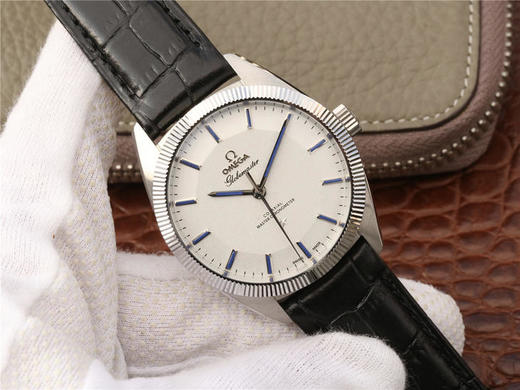 XF欧米茄星座尊霸系列，复古牙圈优雅设计，尺寸39x10mm，zui新改8900自动机械机芯，316L不锈钢表壳，牛皮表带，针扣，防水50米 商品图7