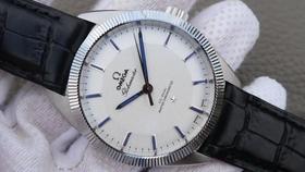 XF欧米茄星座尊霸系列，复古牙圈优雅设计，尺寸39x10mm，zui新改8900自动机械机芯，316L不锈钢表壳，牛皮表带，针扣，防水50米