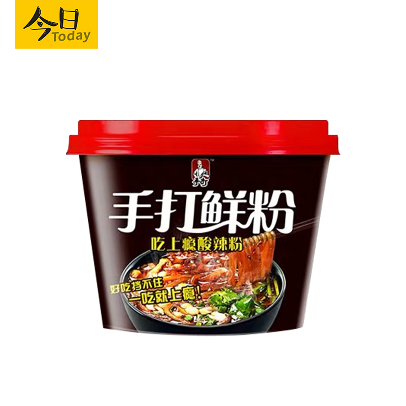 今麦郎手打鲜粉网红酸辣粉1桶(有中奖)