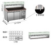 LU-2600欧罗巴披萨操作台1.5 1.8 2米pizza放料台不锈钢大理石桌面冷柜LU-2600 商品缩略图3