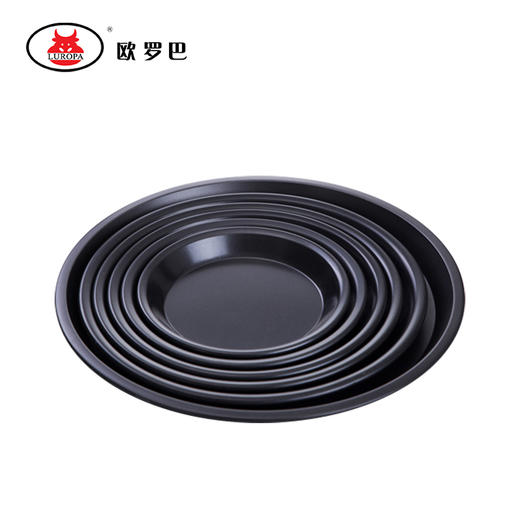 KP-6Q披萨盘圆形不沾商用深浅pizza烘焙模具678910寸11寸12寸披萨烤盘KP-6Q 商品图1