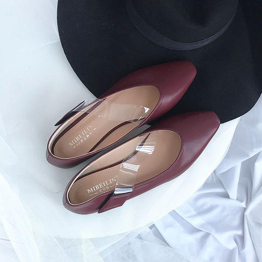 【服饰鞋包】春秋季复古平底鞋女单鞋秀气百搭方头女鞋 商品图1