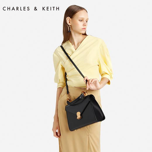 CHARLESKEITH女包CK250780655金属扣饰通勤大容量手拎包 商品图2