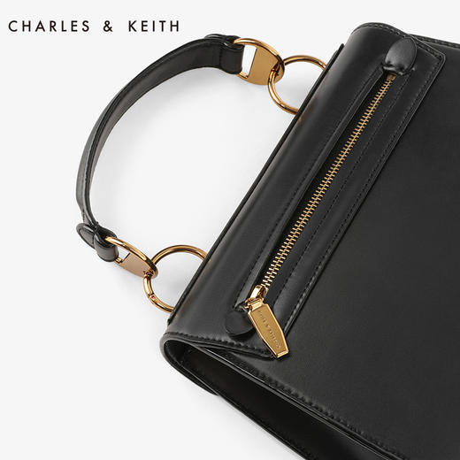 CHARLESKEITH女包CK250780655金属扣饰通勤大容量手拎包 商品图5