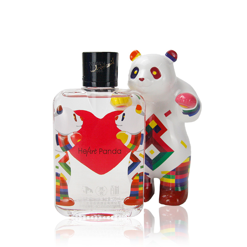 52度 百调·heartpanda熊猫小酒 藏儿版 125ml礼盒 熊猫摆件 泸州老窖