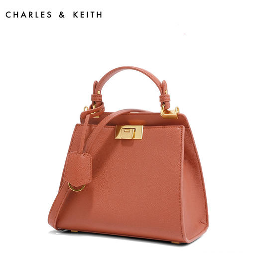 CHARLESKEITH单肩包CK250270031通勤纯色梯形手提斜挎包 商品图2
