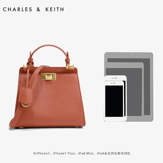 CHARLESKEITH单肩包CK250270031通勤纯色梯形手提斜挎包 商品图1