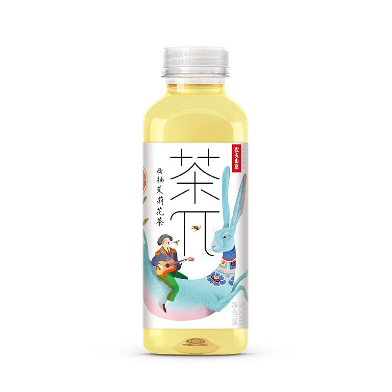 农夫山泉 茶π(茶派)茶饮料 西柚茉莉花茶500ml*15瓶