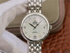 欧米茄DeVille水滴系列，浪漫妩媚，大方唯美！外壳采用316精钢精工细作，加以手工镶嵌钻石，蓝宝石水晶耐磨镜面，