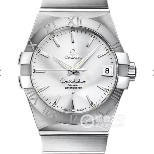 V6欧米茄星座系列123.10.38.21.02.001机械男士手表，直径:大号38.5mm，小号35.5mm。精钢镀18k表链表壳，8500全自动机械机芯，蓝宝石 商品图0