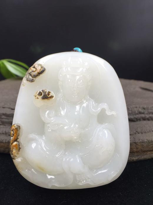 【观音】和田玉(白玉)挂件 商品图0