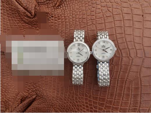 欧米茄DeVille水滴系列，浪漫妩媚，大方唯美！外壳采用316精钢精工细作，加以手工镶嵌钻石，蓝宝石水晶耐磨镜面， 商品图7