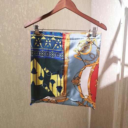 manipuri 印花丝巾单肩包 红色款 商品图1